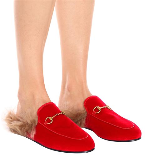 gucci slipper shoes no fur|Gucci slippers red velvet.